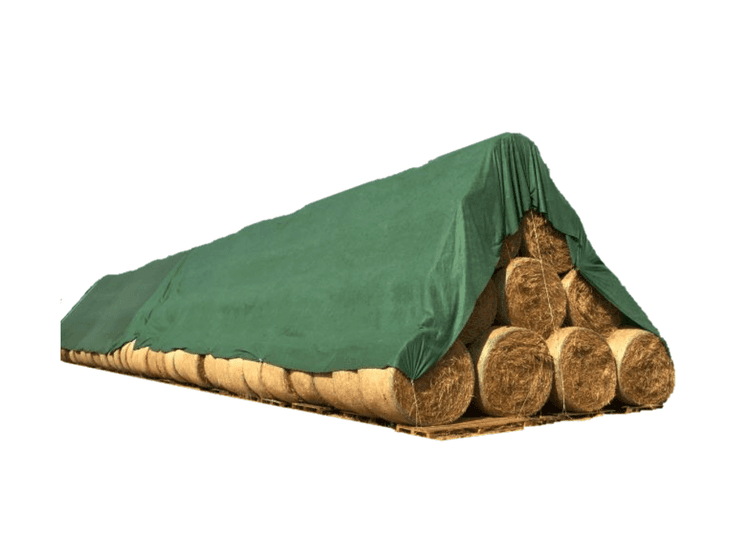 Kate heina- ja põhurullidele 7,6 x 12,5 m koos kinnitustega