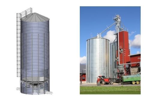 Antti koonuspõhjalise punkri läbilõige ja näidis